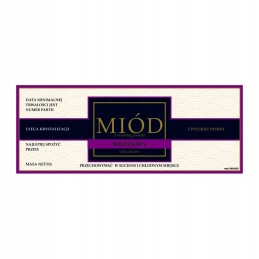 Etiketė viržių medui em1010 - maža