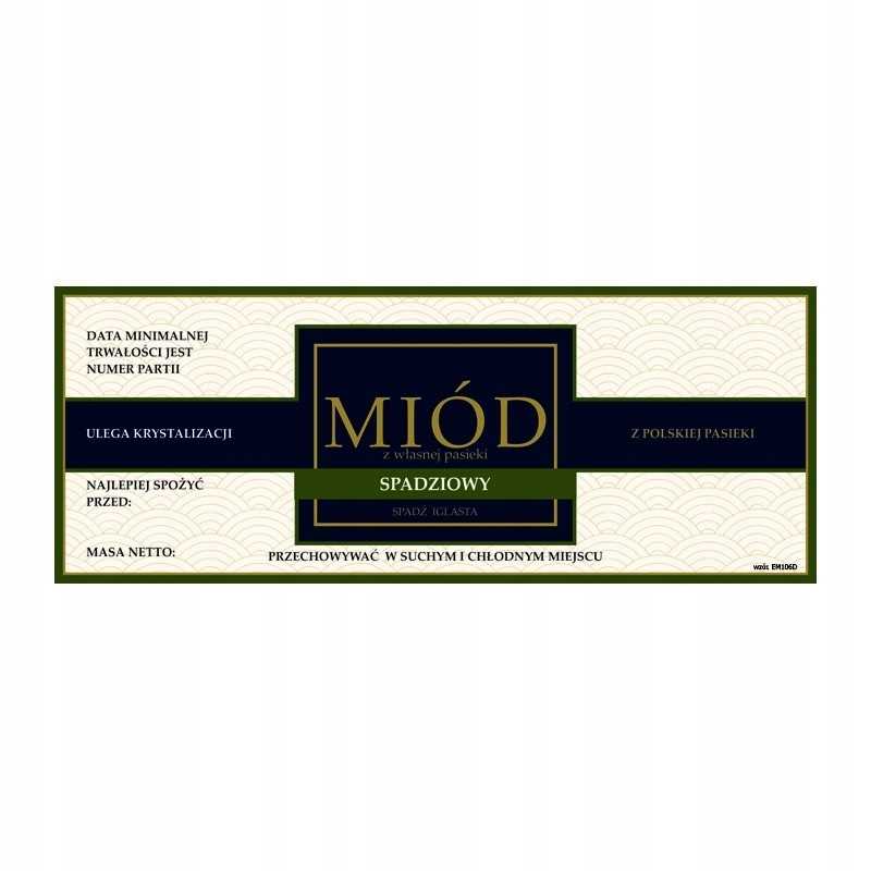 Lipčiaus medaus etiketė em106 - maža