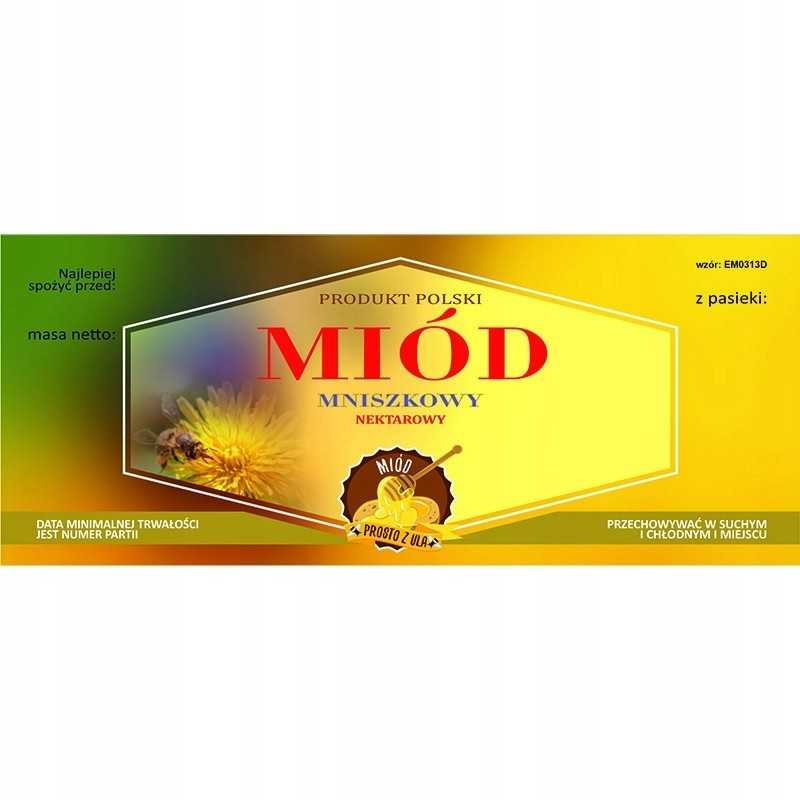 Etiketė kiaulpienių medui em0313 - mažas