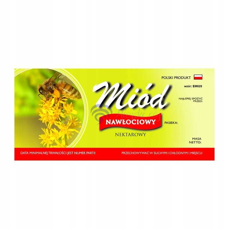 Etiketė auksarankio medui em028 - maža