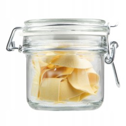 Sandarus stiklinis indas su stikliniu dangteliu, 200ml