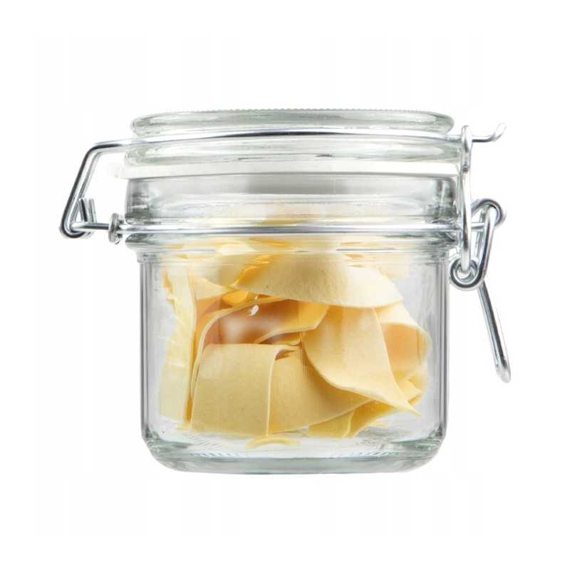 Sandarus stiklinis indas su stikliniu dangteliu, 200ml