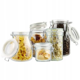 Sandarus stiklinis indas su stikliniu dangteliu, 200ml