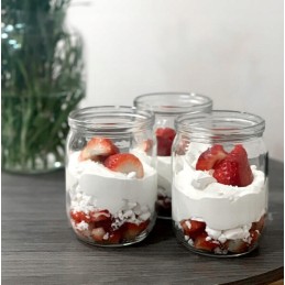 Stiklinis indas su kamščiu 500ml maisto talpos