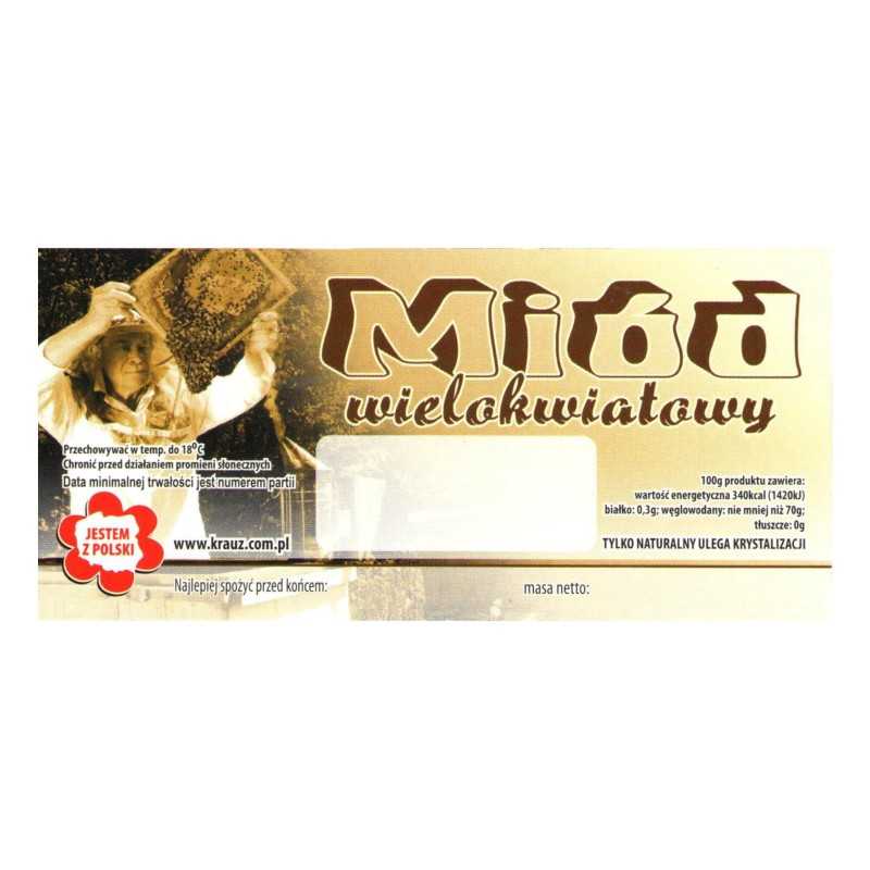 Lipni bitininkystės etiketė Nr.17 - 100 vnt