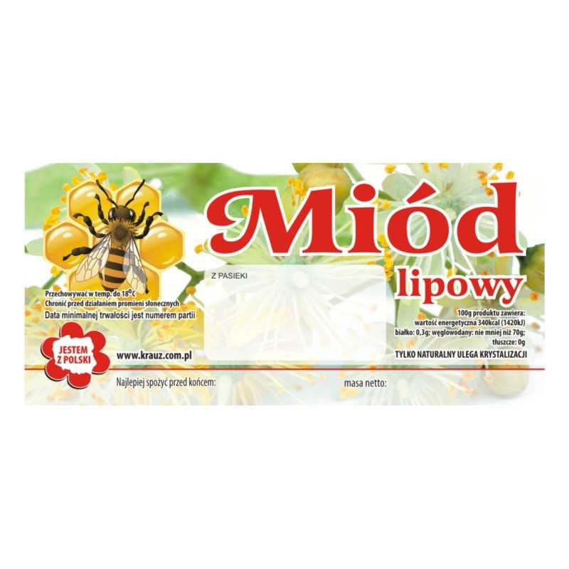 Lipni bitininkystės etiketė Nr. 5 - 100 vnt