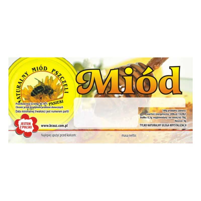 Lipni bitininkystės etiketė Nr. 9 - 100 vnt