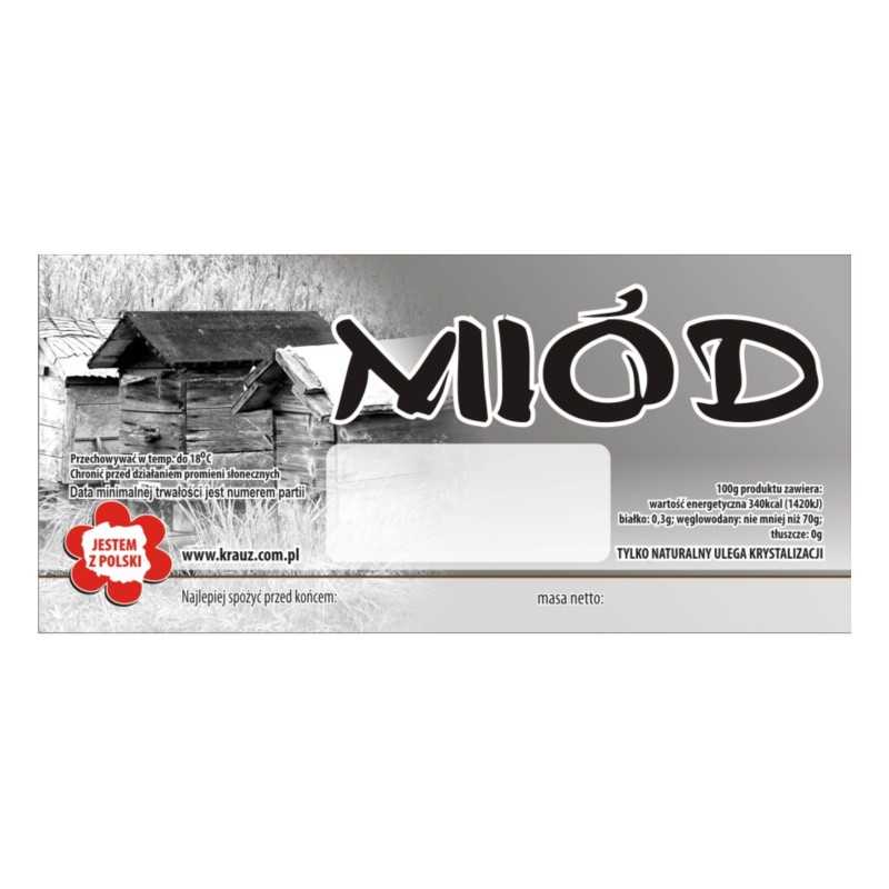 Lipni bitininkystės etiketė Nr. 19 - 100 vnt