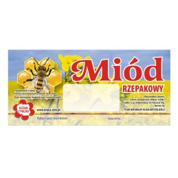 Lipni bitininkystės etiketė Nr.3 - 100 vnt