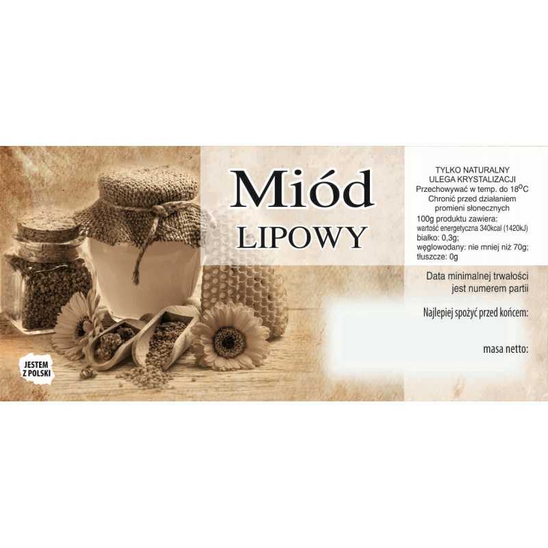 Lipni bitininkystės etiketė Nr. 14 - 100 vnt