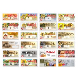 Lipni bitininkystės etiketė Nr. 14 - 100 vnt