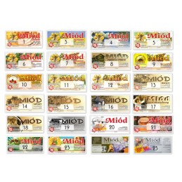 Lipni bitininkystės etiketė Nr. 24 - 100 vnt