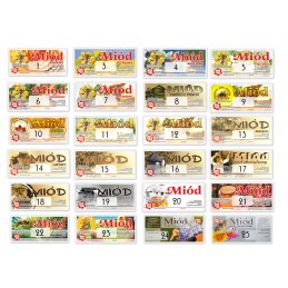 Lipni bitininkystės etiketė Nr. 25 - 100 vnt