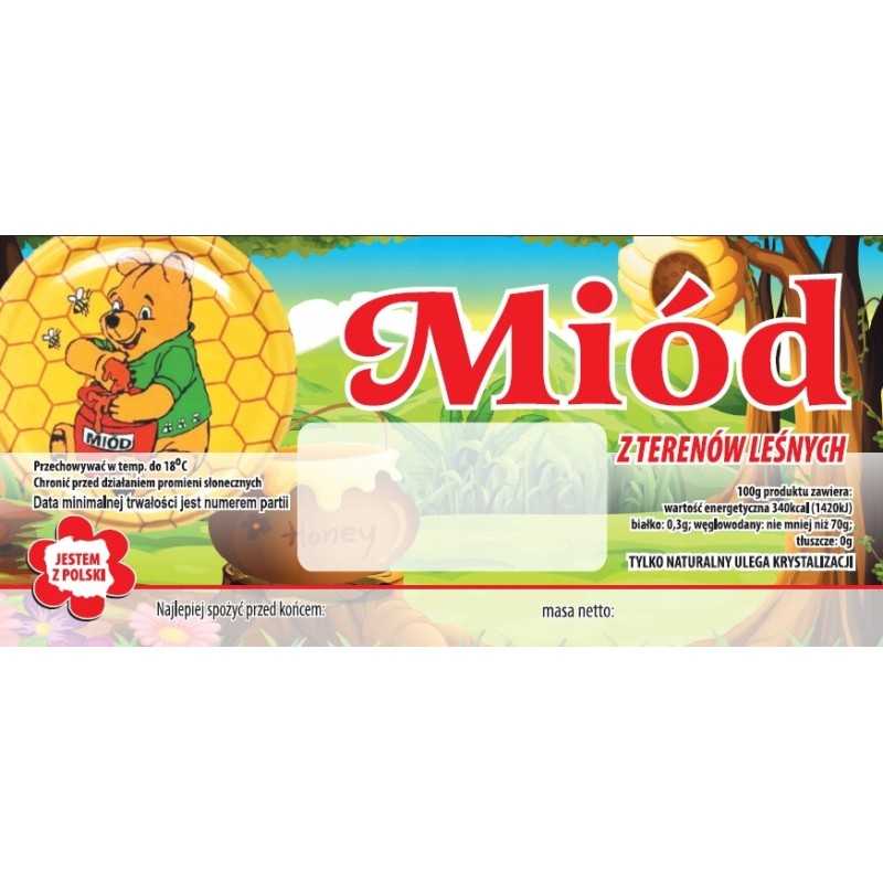 Lipni bitininkystės etiketė Nr. 23 - 100 vnt