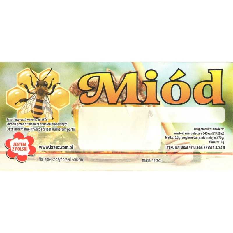 Lipni bitininkystės etiketė Nr. 11 - 100 vnt