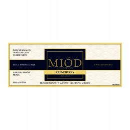 Medaus etiketė, kreminė, em1012 - maža