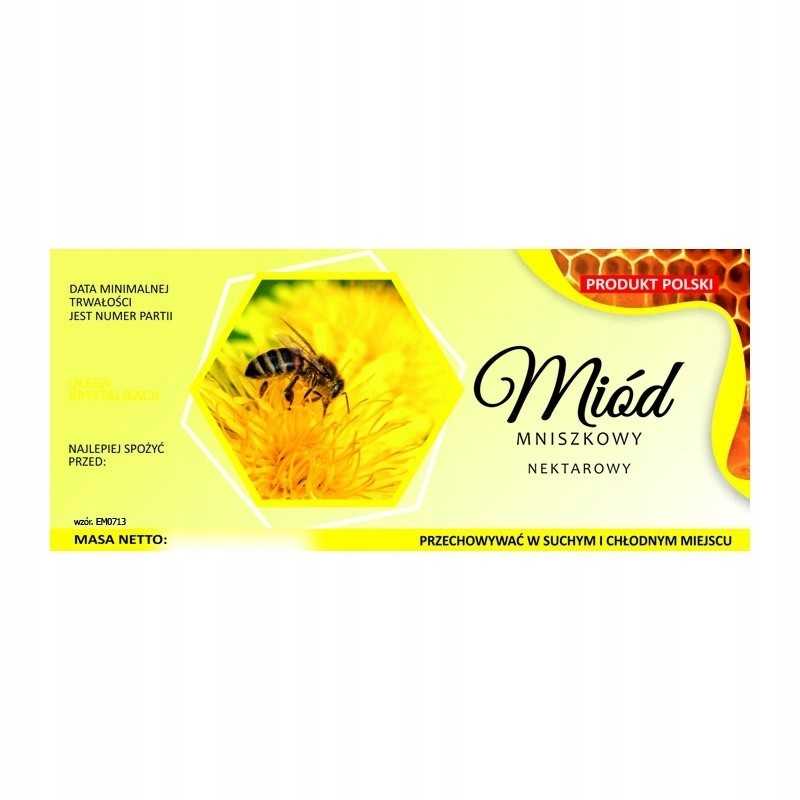 Medaus etiketė, kiaulpienė, em0713 - maža