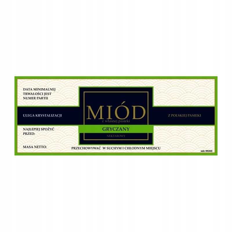 Etiketė medui, grikiams, em102 - maža