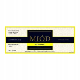 Medaus etiketė, kiaulpienė, em1013 - maža