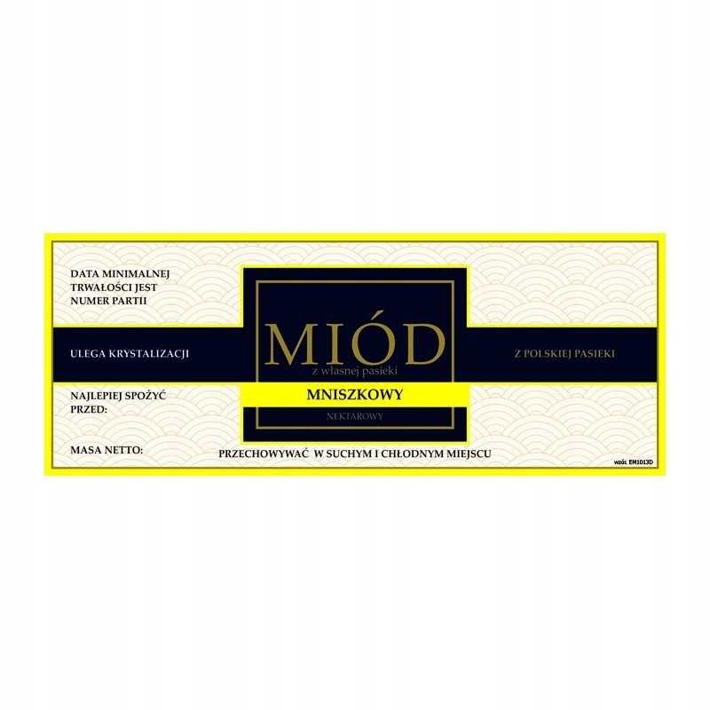 Medaus etiketė, kiaulpienė, em1013 - maža