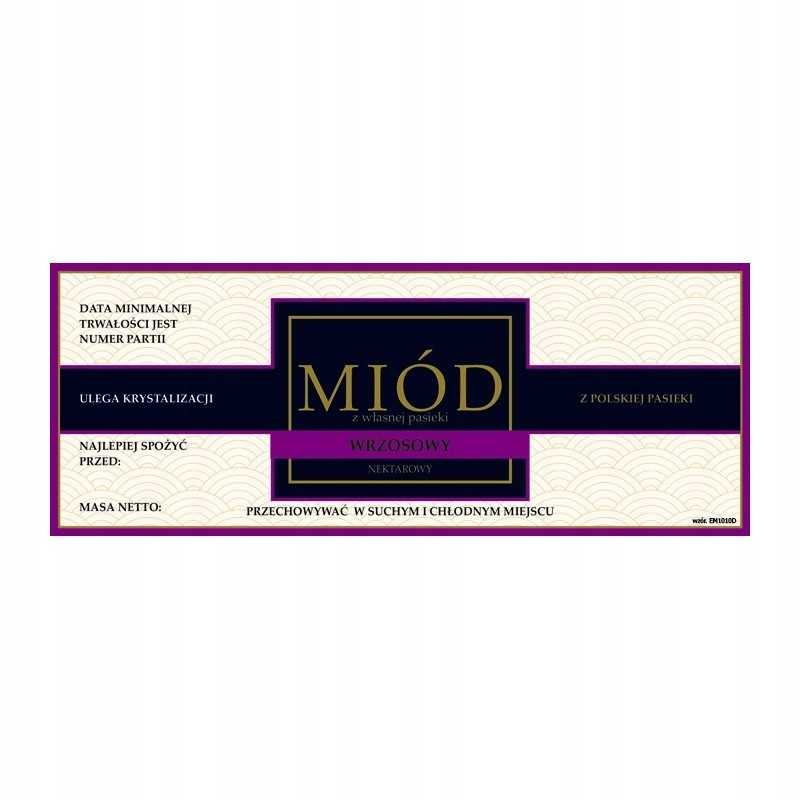 Medaus etiketė, viržiai, em1010 - mažas