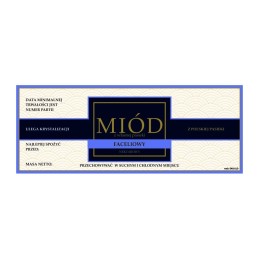 Medaus etiketė, facelija, em1011 - maža