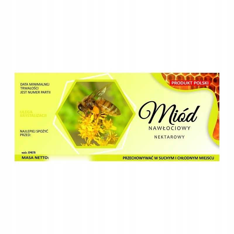 Medaus etiketė, aukso lazdelė, em078 - maža