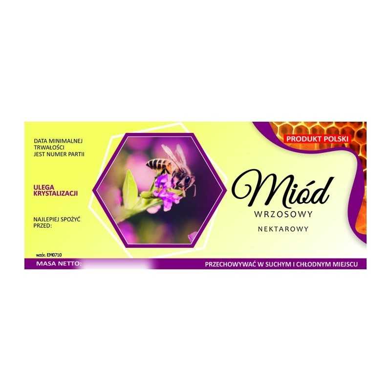 Medaus etiketė, viržiai, em0710 - mažas