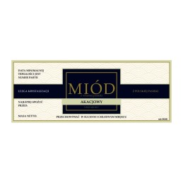 Medaus etiketė, akacija, em105 - maža