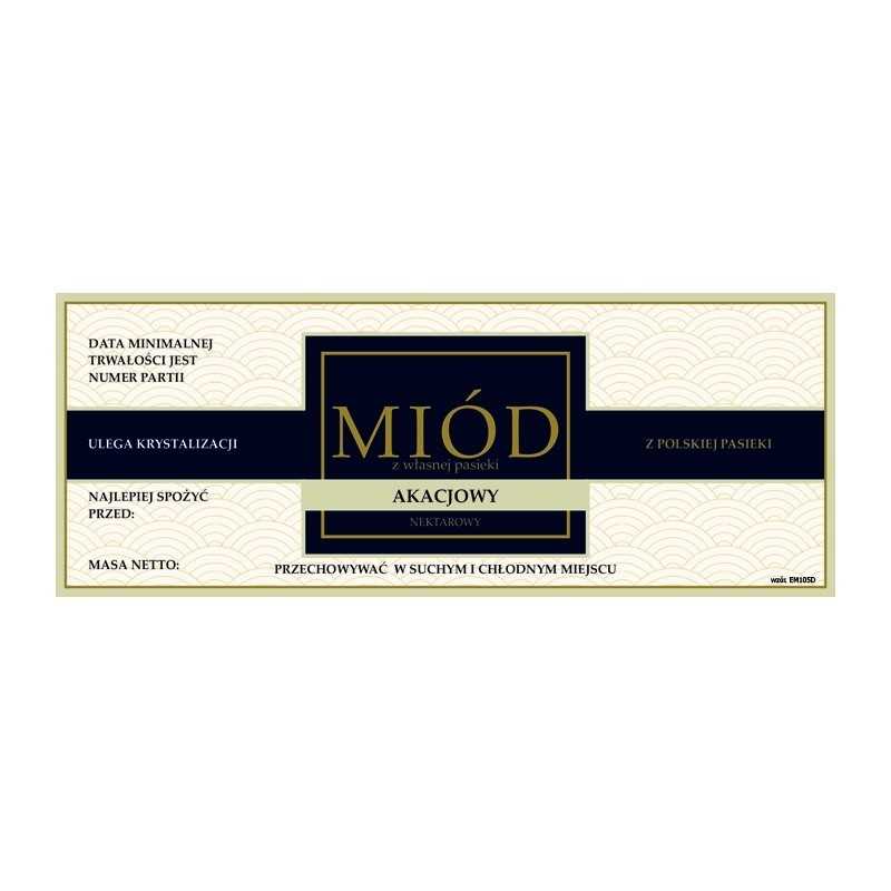 Medaus etiketė, akacija, em105 - maža