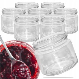 Masono stiklainiai stiklinis uogienės stiklainis 0,33l 330ml fi82 aukštos kokybės x8