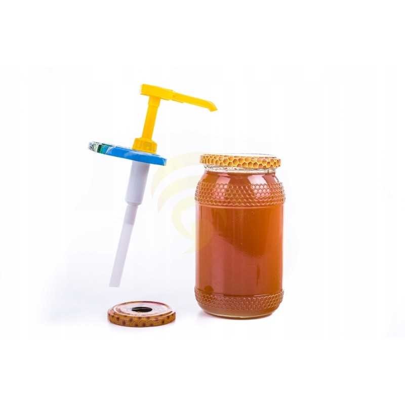 Medaus dozatorius, pompa dideliems ir mažiems stiklainiams