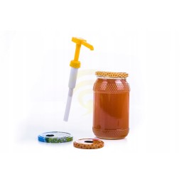 Medaus dozatorius, pompa dideliems ir mažiems stiklainiams