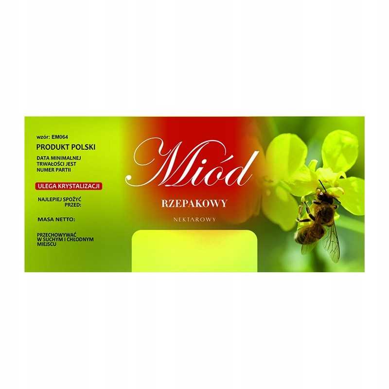 Etiketė rapsų medui em064 - mažas