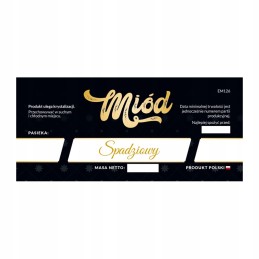 Lipčiaus medaus etiketė em126 - maža