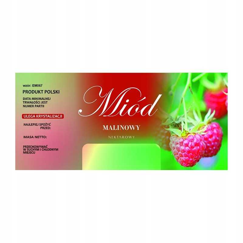 Aviečių medaus etiketė em067 - maža