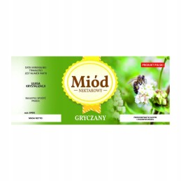 Grikių medaus etiketė em092 - maža