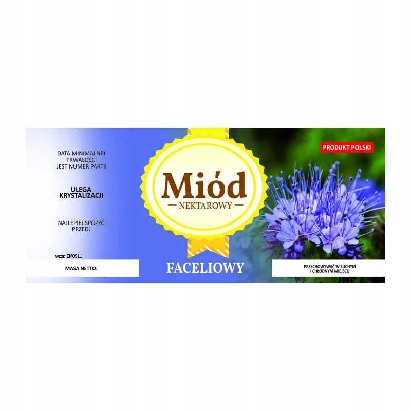 Etiketė facelijų medui em0911 - maža