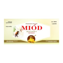 Akacijų medaus etiketė em035 - maža