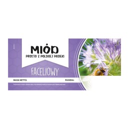 Facelijos medaus em1311 etiketė – maža