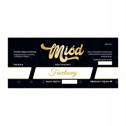 Facelijos medaus em1211 etiketė – maža