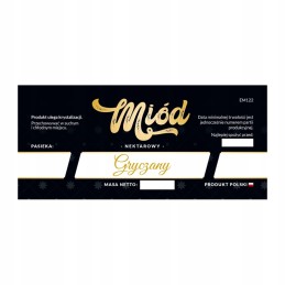 Grikių medaus etiketė em122 - maža