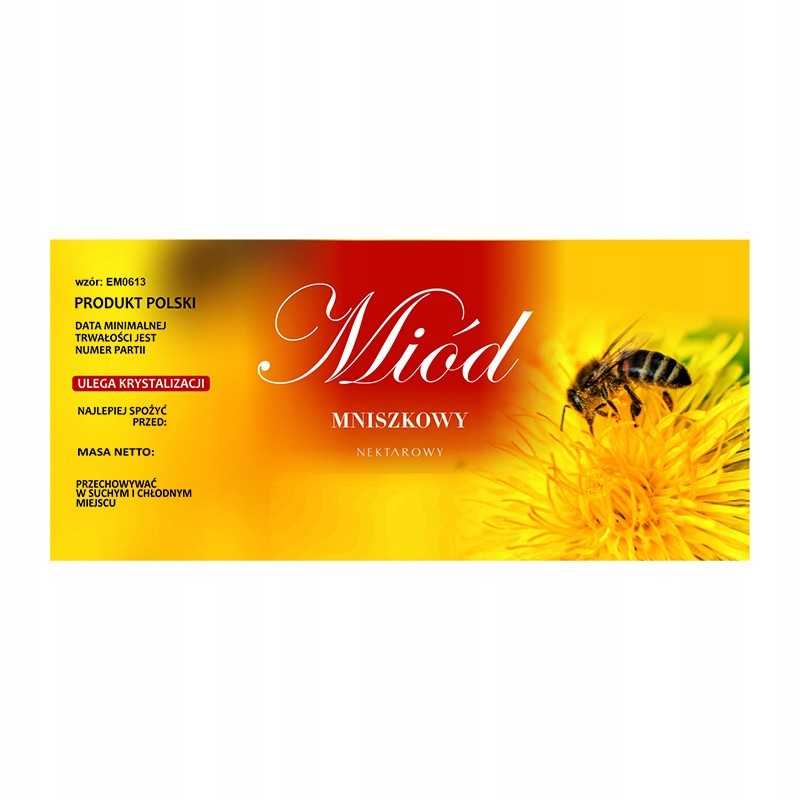 Etiketė kiaulpienių medui em0613 - mažas