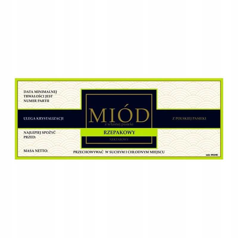 Etiketė rapsų medui em104 – maža