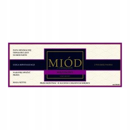 Etiketė viržių medui em1010 - maža