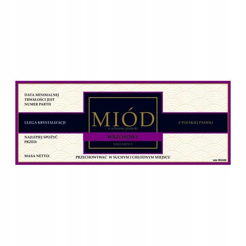 Etiketė viržių medui em1010 - maža