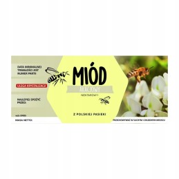 Akacijų medaus etiketė em055 - maža