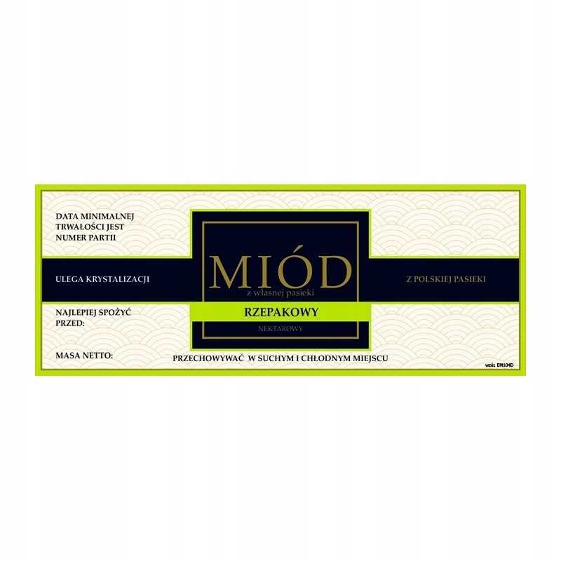 Etiketė rapsų medui em104d – didelis