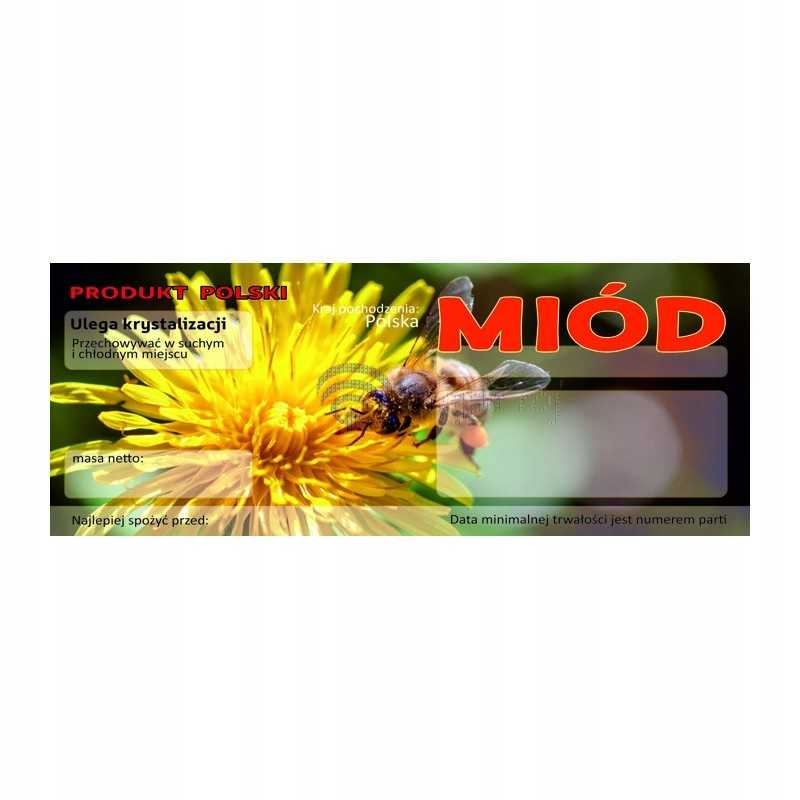 Universali medaus etiketė em046d – didelė