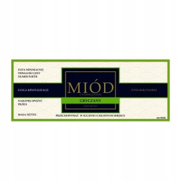 Grikių medaus etiketė em102d – didelė